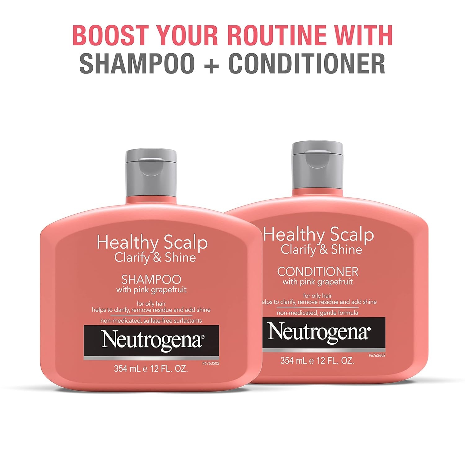 image:imageNeutrogena Exfoliating Healthy Scalp Clarify amp Shine Conditioner for Oily Hair and Scalp AntiResidue Conditioner with Pink Grapefruit Paraben amp PhthalateFree ColorSafe 12 Fl Oz12 Ounce Pack of 1