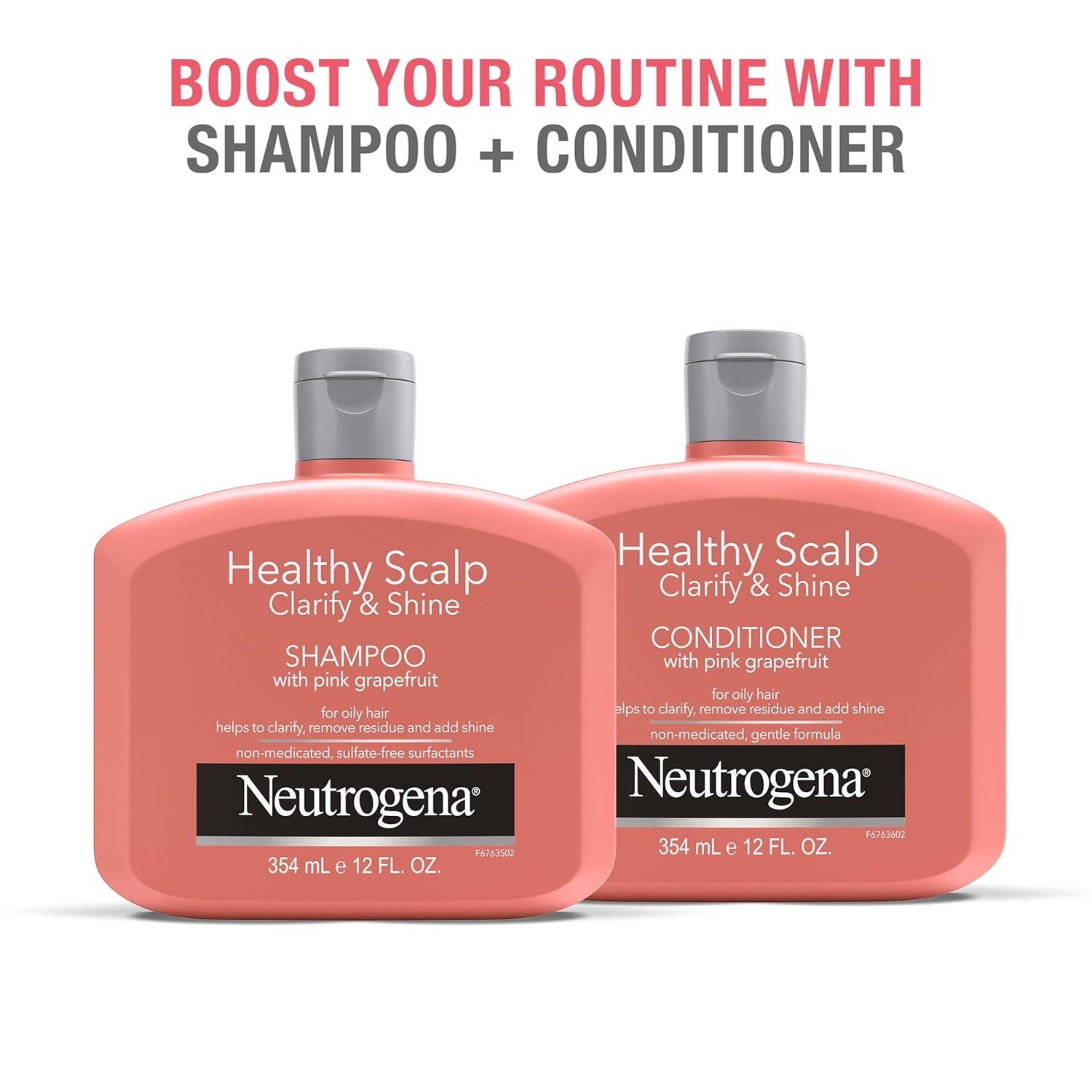 image:imageNeutrogena Exfoliating Healthy Scalp Clarify amp Shine Conditioner for Oily Hair and Scalp AntiResidue Conditioner with Pink Grapefruit Paraben amp PhthalateFree ColorSafe 12 Fl Oz12 Ounce Pack of 1