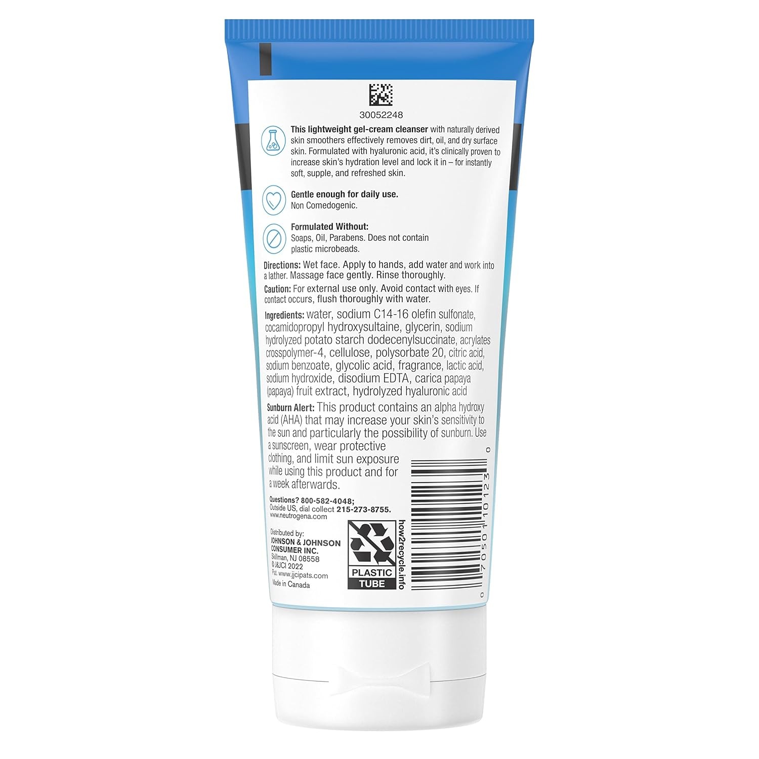 image:imageNeutrogena Hydro Boost Gentle Exfoliating Daily Facial Cleanser with Hyaluronic Acid Face Wash Clinically Proven to Increase Skins Hydration Level OilFree amp NonComedogenic 5 oz 3 Pack5 Ounce Pack of 12