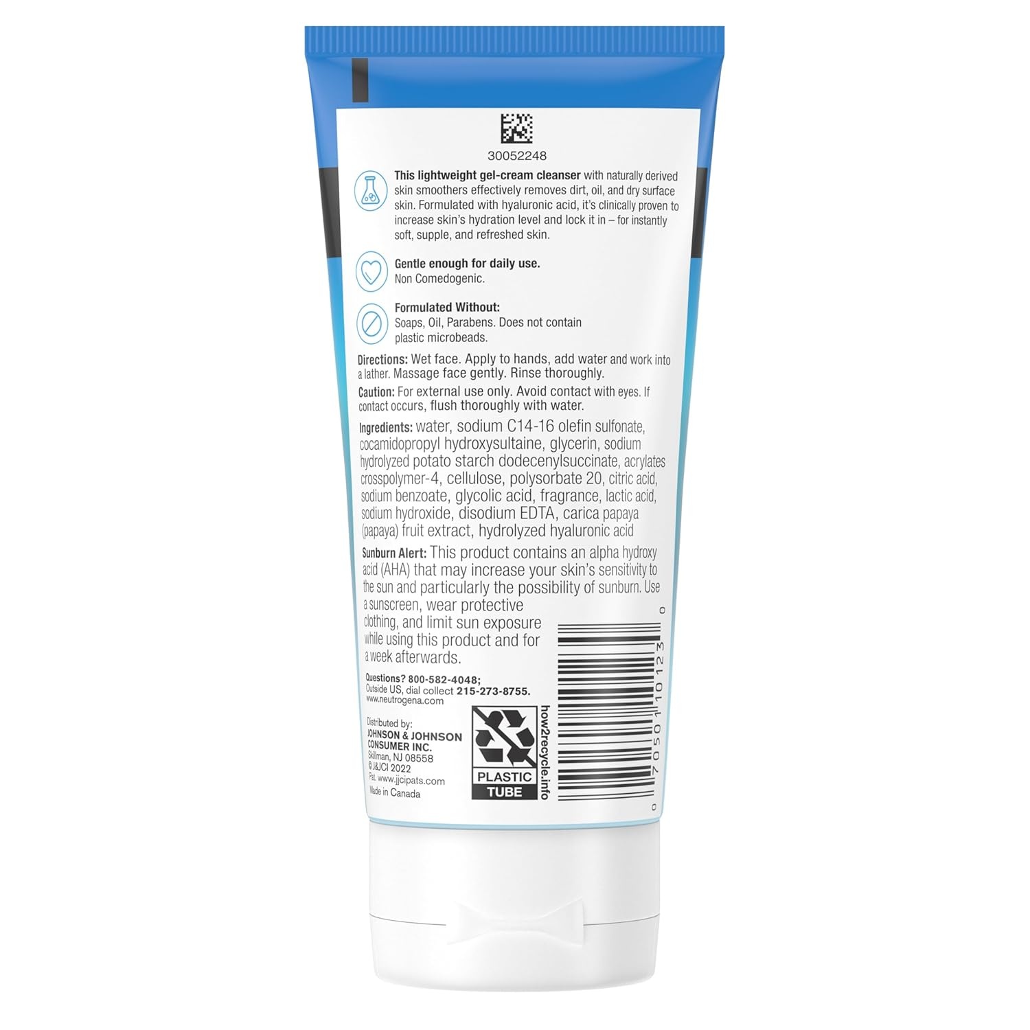 image:imageNeutrogena Hydro Boost Gentle Exfoliating Daily Facial Cleanser with Hyaluronic Acid Face Wash Clinically Proven to Increase Skins Hydration Level OilFree amp NonComedogenic 5 oz 3 Pack5 Ounce Pack of 3