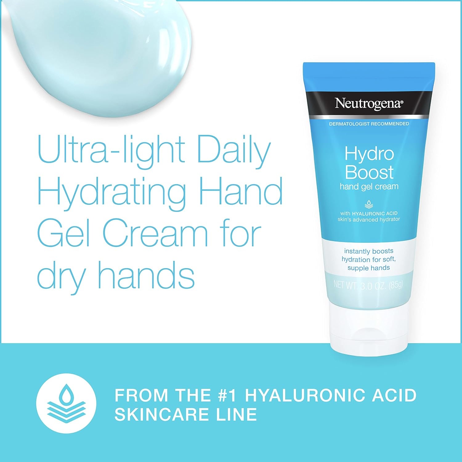 image:imageNeutrogena Hydro Boost Hydrating Hand Gel Cream with Hyaluronic Acid for Instantly Quenched Soft amp Supple Hands Lightweight NonGreasy amp Quick Absorbing Hand Lotion Travel Size 3 Oz3 Ounce Pack of 12