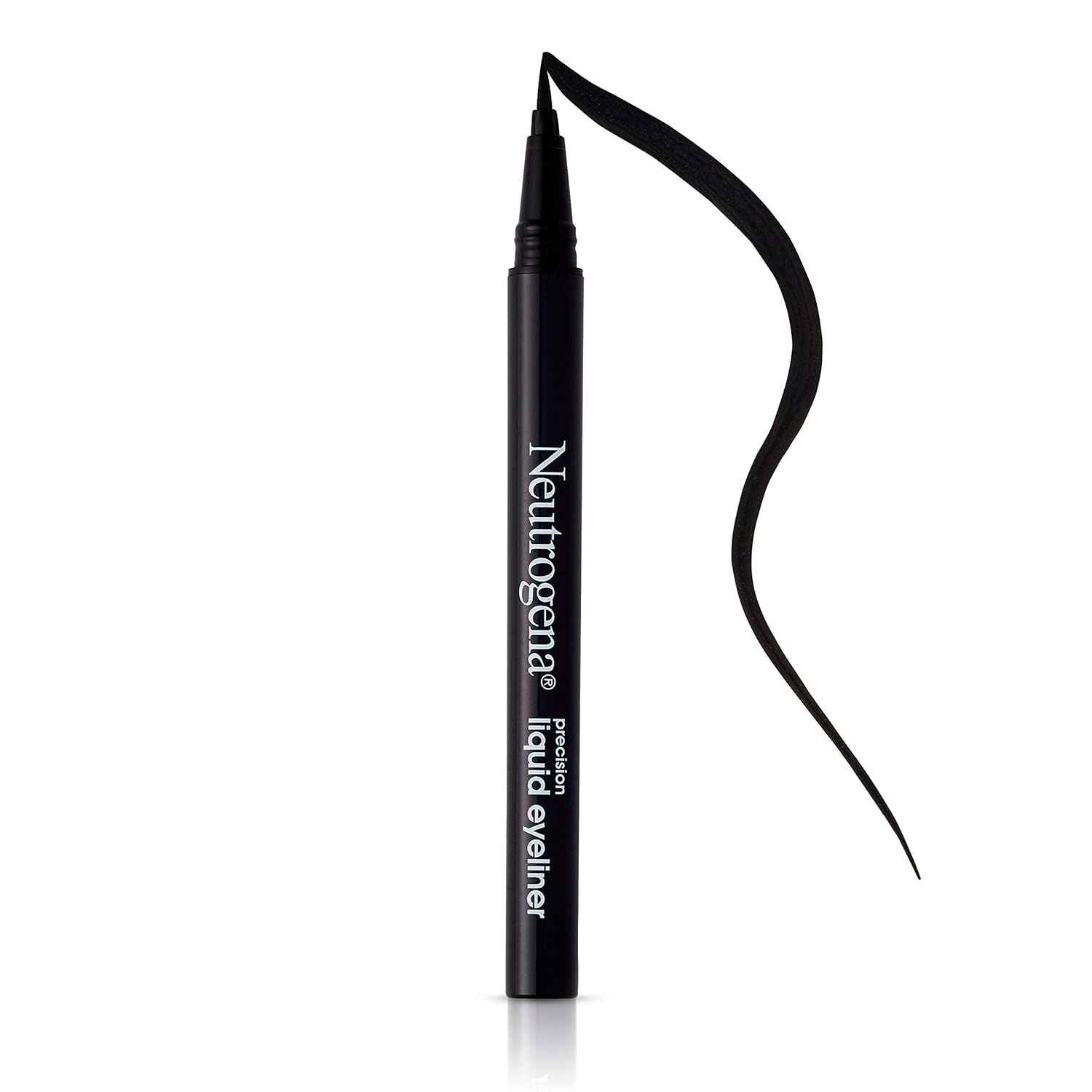 image:imageNeutrogena Precision Liquid Eyeliner with Honey amp Coconut Hypoallergenic Smudge amp WaterResistant Liquid Eyeliner Makeup for Sensitive Eyes Precise Application Jet Black 0013 fl oz001 ounce Pack of 1
