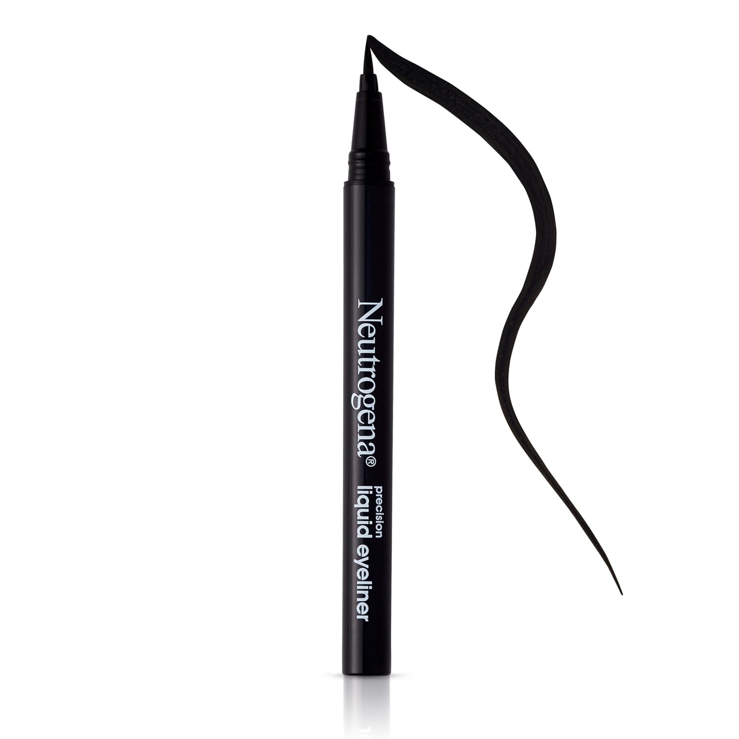 image:imageNeutrogena Precision Liquid Eyeliner with Honey amp Coconut Hypoallergenic Smudge amp WaterResistant Liquid Eyeliner Makeup for Sensitive Eyes Precise Application Jet Black 0013 fl oz001 ounce Pack of 1