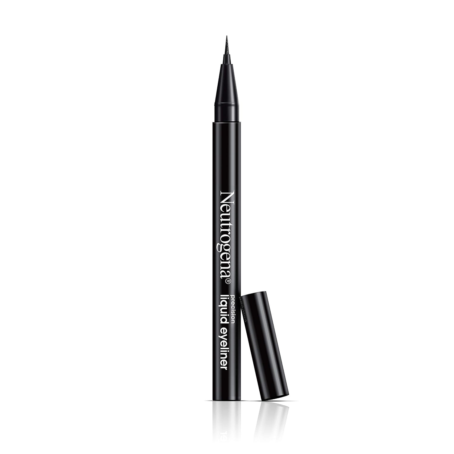 image:imageNeutrogena Precision Liquid Eyeliner with Honey amp Coconut Hypoallergenic Smudge amp WaterResistant Liquid Eyeliner Makeup for Sensitive Eyes Precise Application Jet Black 0013 fl oz001 ounce Pack of 1