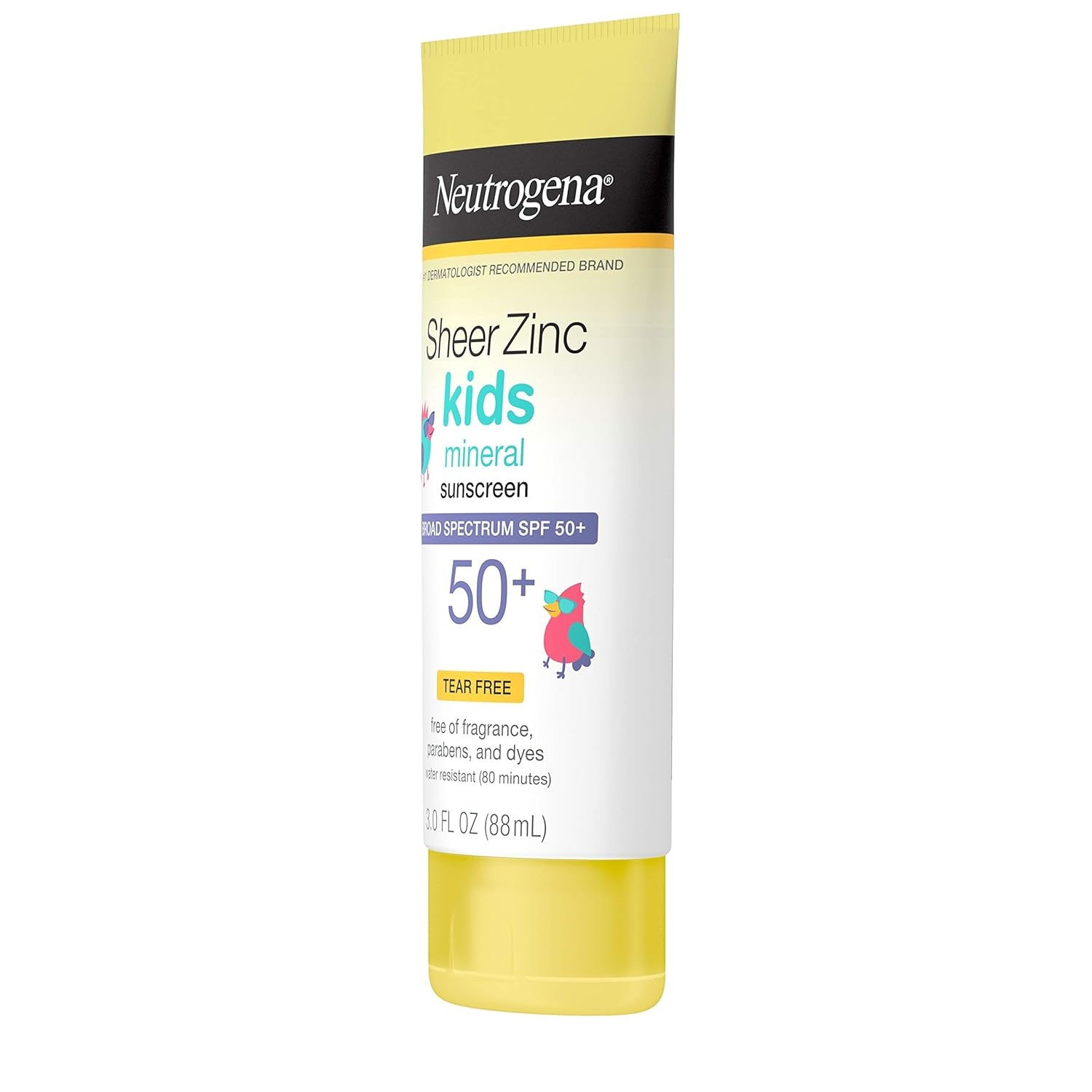 image:imageNeutrogena Sheer Zinc Oxide Kids Mineral Sunscreen Stick SPF 50 Plus UVAUVB Broad Spectrum Protection WaterResistant Sunscreen Stick Gentle on Sensitive Skin Dermatologist Recommended 15 ozNEUTROGENA SHEER ZINC