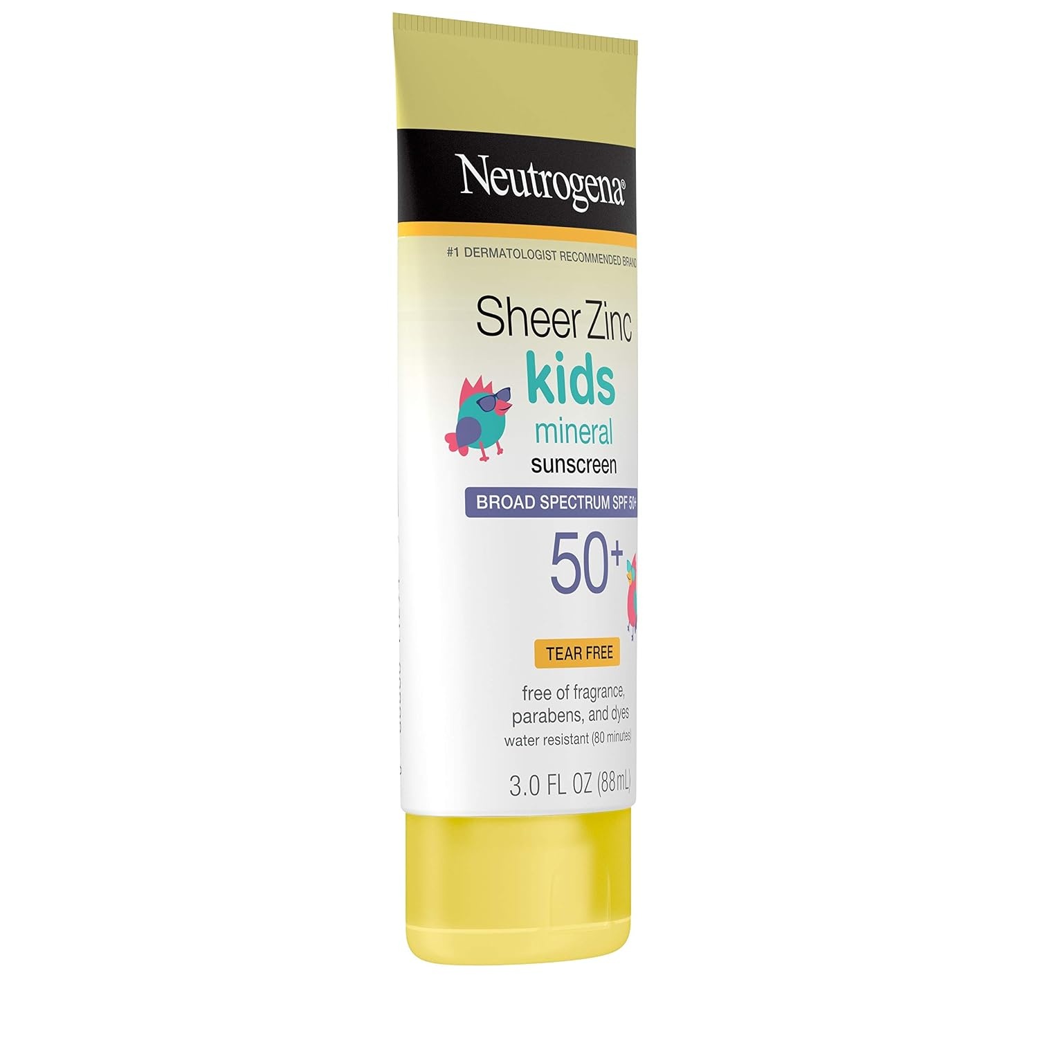 image:imageNeutrogena Sheer Zinc Oxide Kids Mineral Sunscreen Stick SPF 50 Plus UVAUVB Broad Spectrum Protection WaterResistant Sunscreen Stick Gentle on Sensitive Skin Dermatologist Recommended 15 ozNEUTROGENA SHEER ZINC