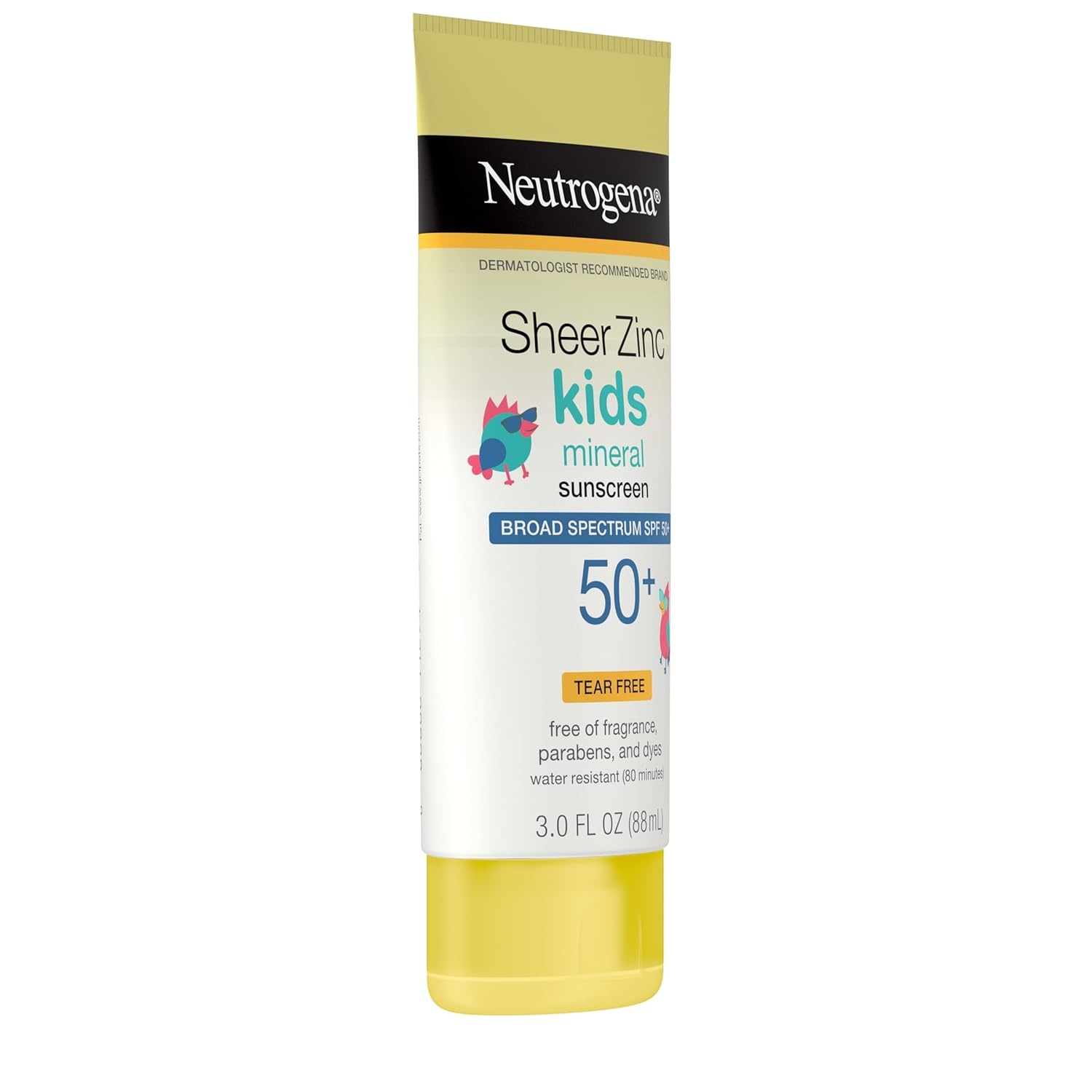 image:imageNeutrogena Sheer Zinc Oxide Kids Mineral Sunscreen Stick SPF 50 Plus UVAUVB Broad Spectrum Protection WaterResistant Sunscreen Stick Gentle on Sensitive Skin Dermatologist Recommended 15 ozNEUTROGENA SHEER ZINC