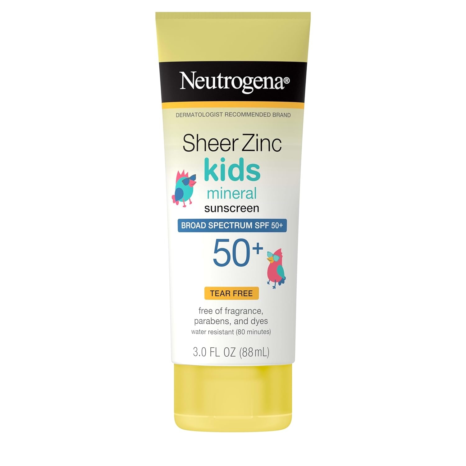 image:imageNeutrogena Sheer Zinc Oxide Kids Mineral Sunscreen Stick SPF 50 Plus UVAUVB Broad Spectrum Protection WaterResistant Sunscreen Stick Gentle on Sensitive Skin Dermatologist Recommended 15 ozNEUTROGENA SHEER ZINC