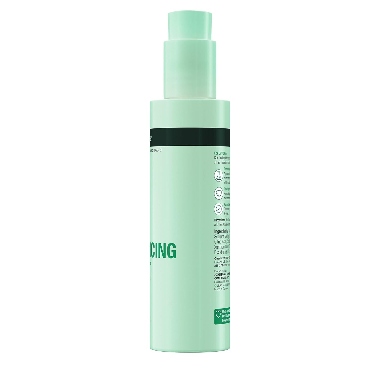 image:imageNeutrogena Skin Balancing Kaolin Clay Cleanser with 2 Polyhydroxy Acid PHA Mattifying amp Conditioning Face Wash for Oily Skin ParabenFree SoapFree SulfateFree 63 oz