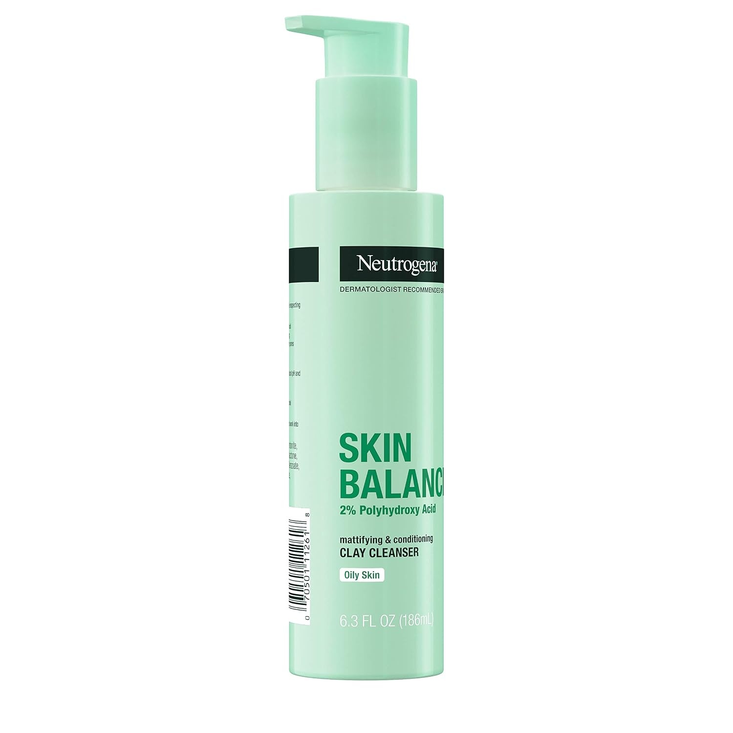image:imageNeutrogena Skin Balancing Kaolin Clay Cleanser with 2 Polyhydroxy Acid PHA Mattifying amp Conditioning Face Wash for Oily Skin ParabenFree SoapFree SulfateFree 63 oz