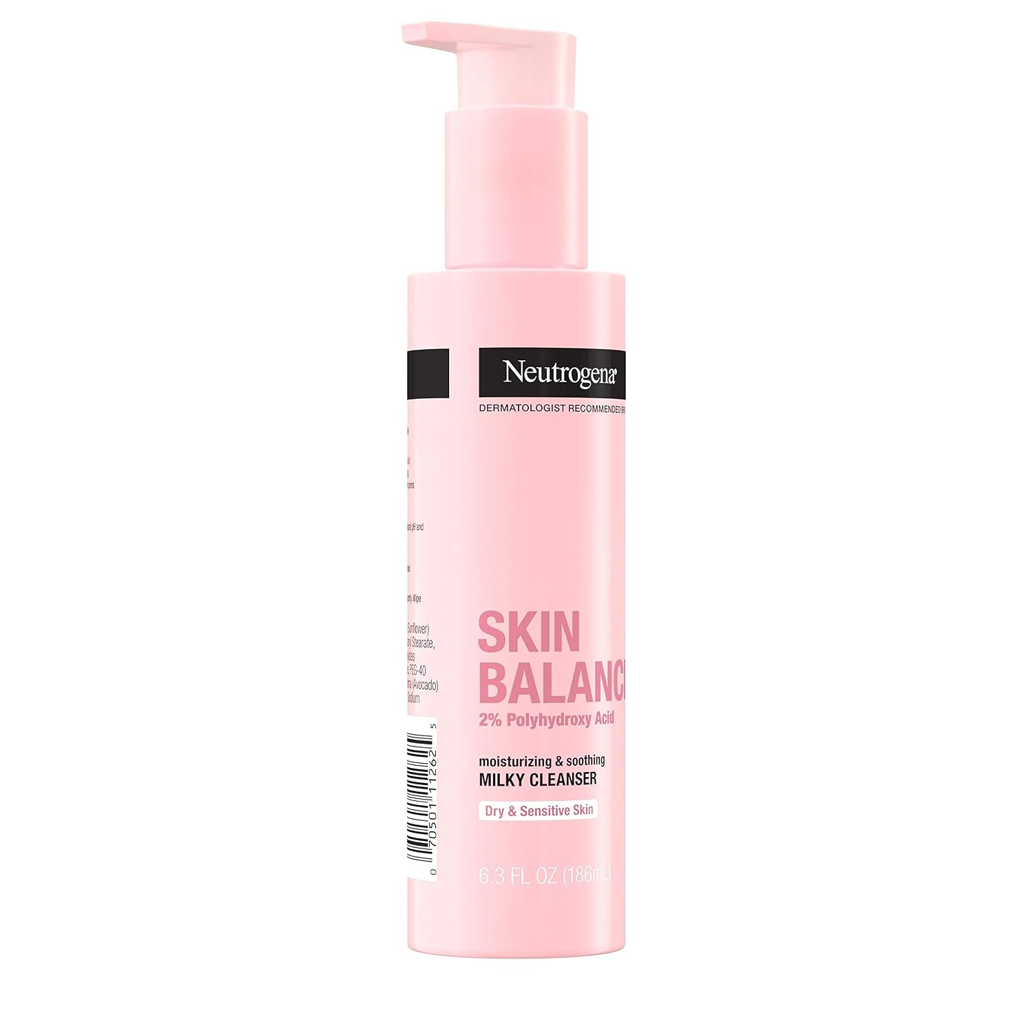 image:imageNeutrogena Skin Balancing Milky Cleanser with 2 Polyhydroxy Acid PHA Soothing amp Moisturizing Face Wash for Dry amp Sensitive Skin ParabenFree SoapFree SulfateFree 63 oz63 Fl Oz Pack of 2