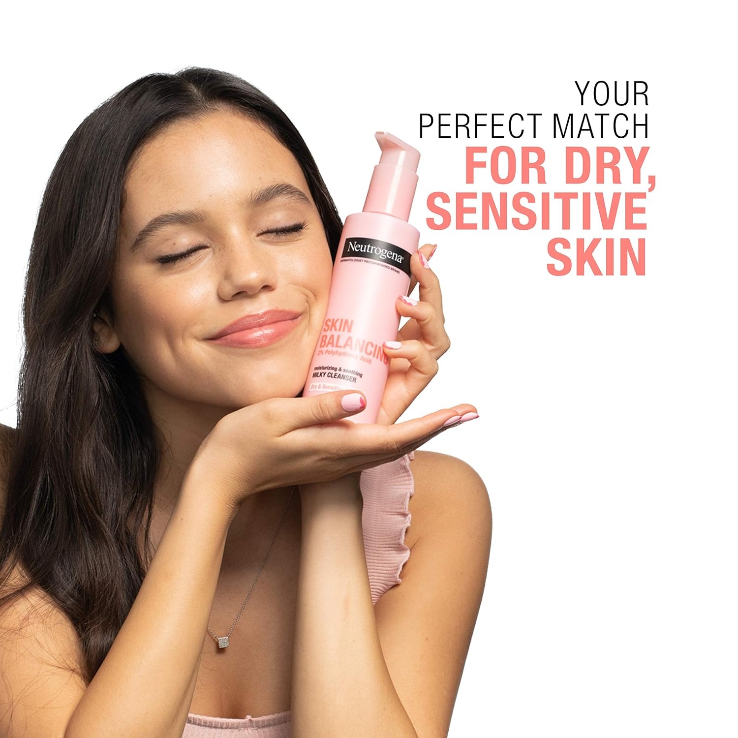image:imageNeutrogena Skin Balancing Milky Cleanser with 2 Polyhydroxy Acid PHA Soothing amp Moisturizing Face Wash for Dry amp Sensitive Skin ParabenFree SoapFree SulfateFree 63 oz63 Fl Oz Pack of 1