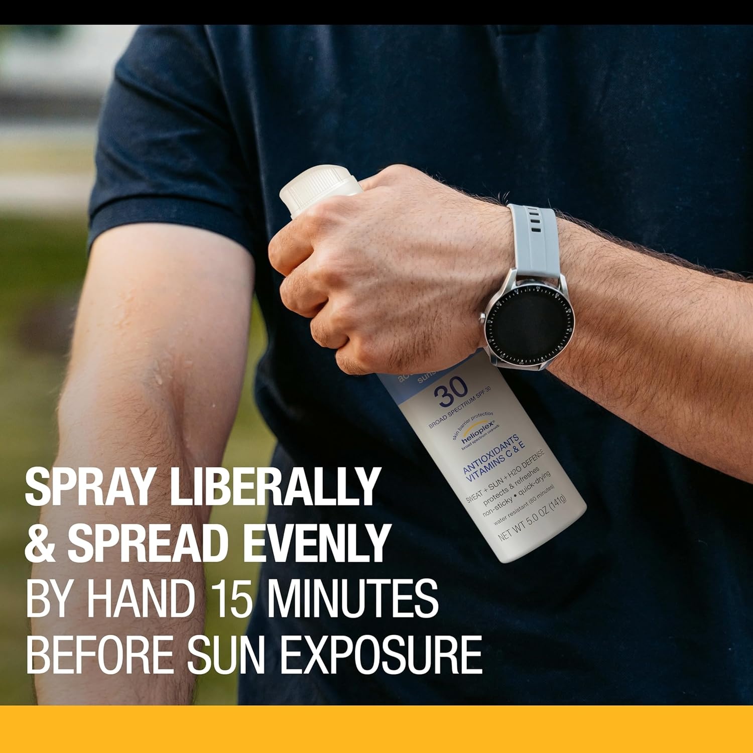 image:imageNeutrogena Sport Active Defense SPF 30 Sunscreen Spray Sweat amp Water Resistant Spray Sunscreen with Broad Spectrum UVAUVB Sun Protection for Sunburn Prevention OxybenzoneFree 50 oz