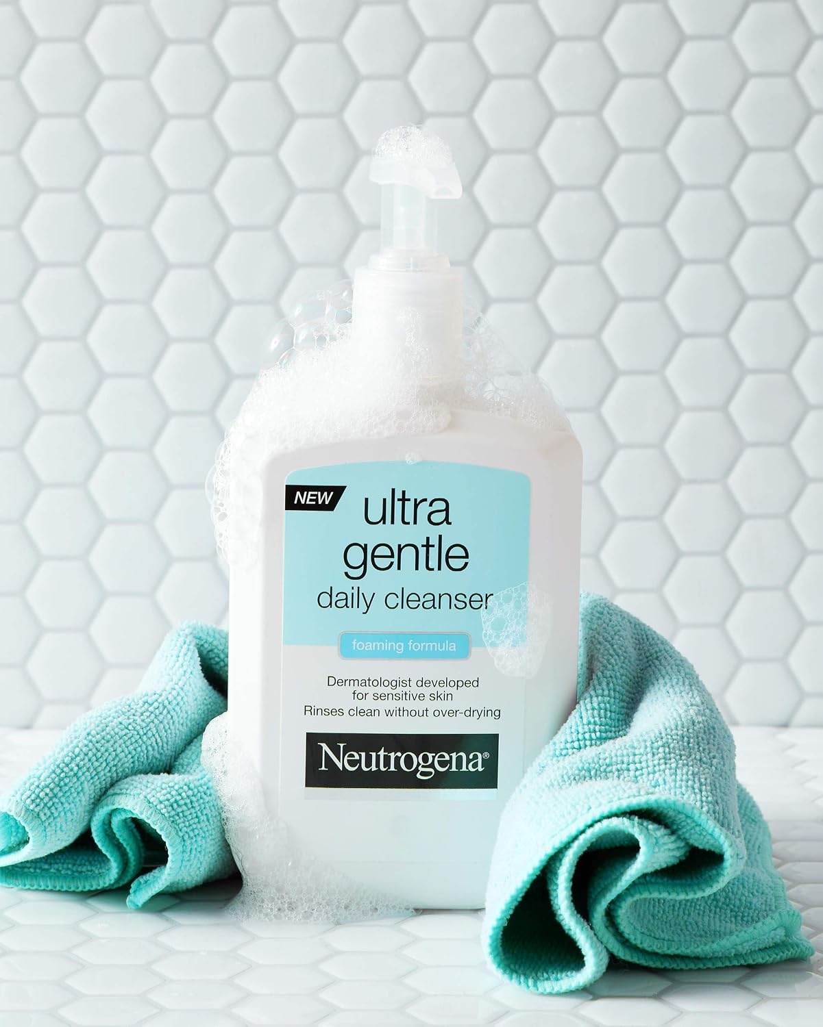 image:imageNeutrogena Ultra Gentle Foaming Facial Cleanser Daily Face Wash for Sensitive Skin Gently Removes Dirt Oil amp Makeup Without OverDrying FragranceFree 12 fl oz12 Fl Oz Pack of 2