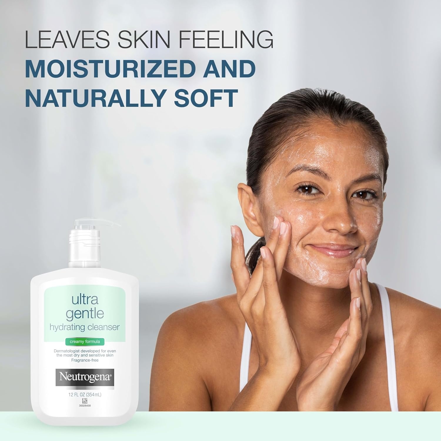 image:imageNeutrogena Ultra Gentle Hydrating Facial Cleanser NonFoaming Face Wash for Sensitive Skin Gently Cleanses Face Without Over Drying Oil Soap amp FragranceFree 12 fl ozHydrating Cleanser