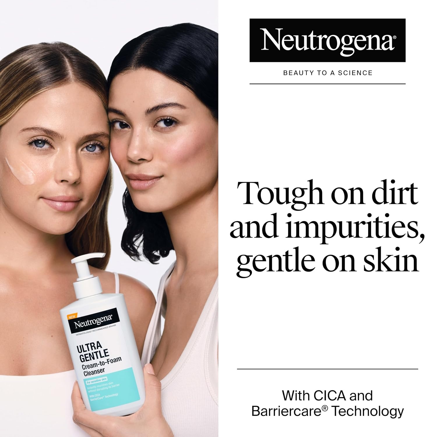 image:imageNeutrogena Ultra Gentle Hydrating Facial Cleanser NonFoaming Face Wash for Sensitive Skin Gently Cleanses Face Without Over Drying Oil Soap amp FragranceFree 12 fl ozCrram to Foam Cleanser