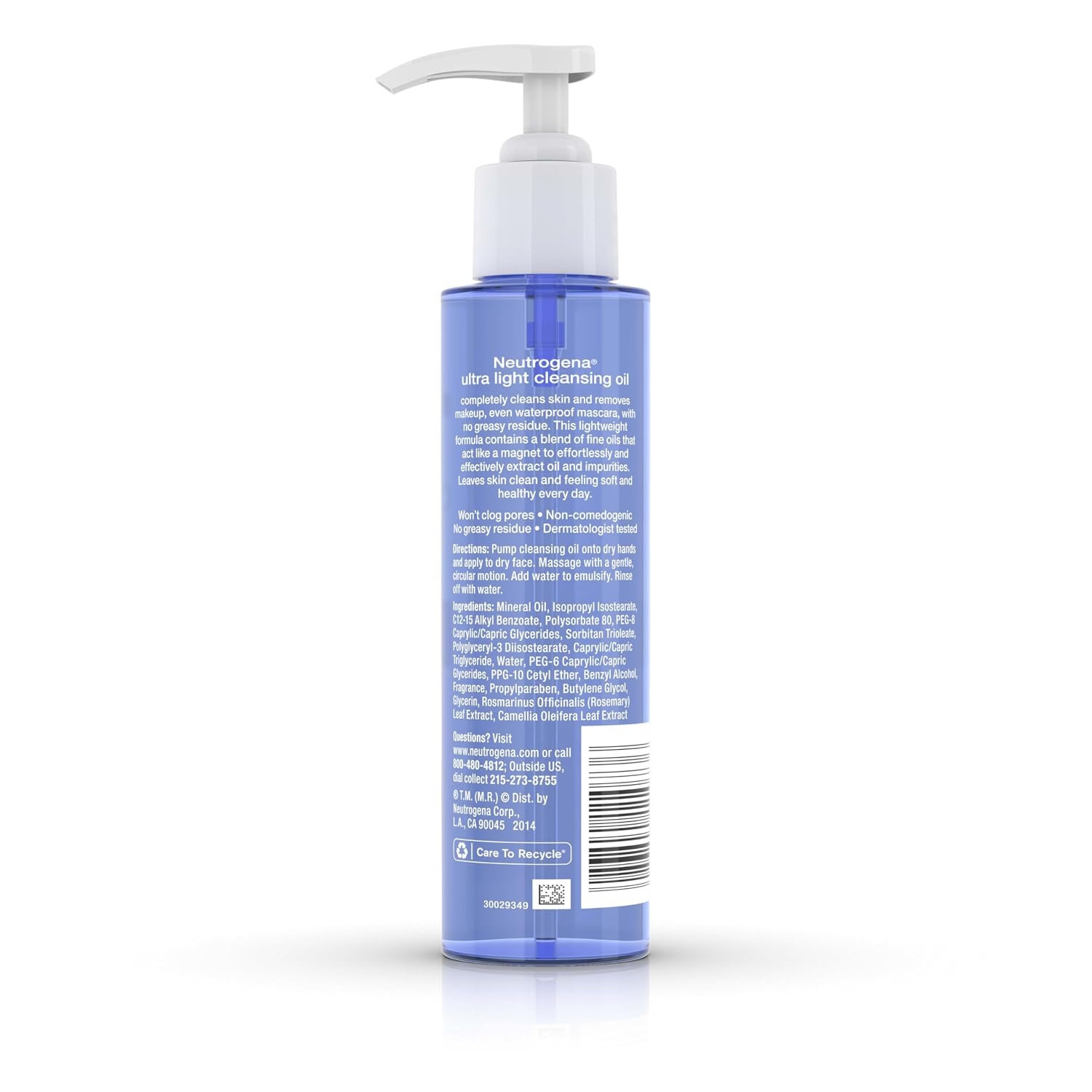 image:imageNeutrogena Ultra Light Facial Cleansing Oil amp Makeup Remover NonComedogenic Face Cleanser to Remove Dirt Oil Makeup amp Waterproof Mascara 4 fl oz4 Fl Oz Pack of 2