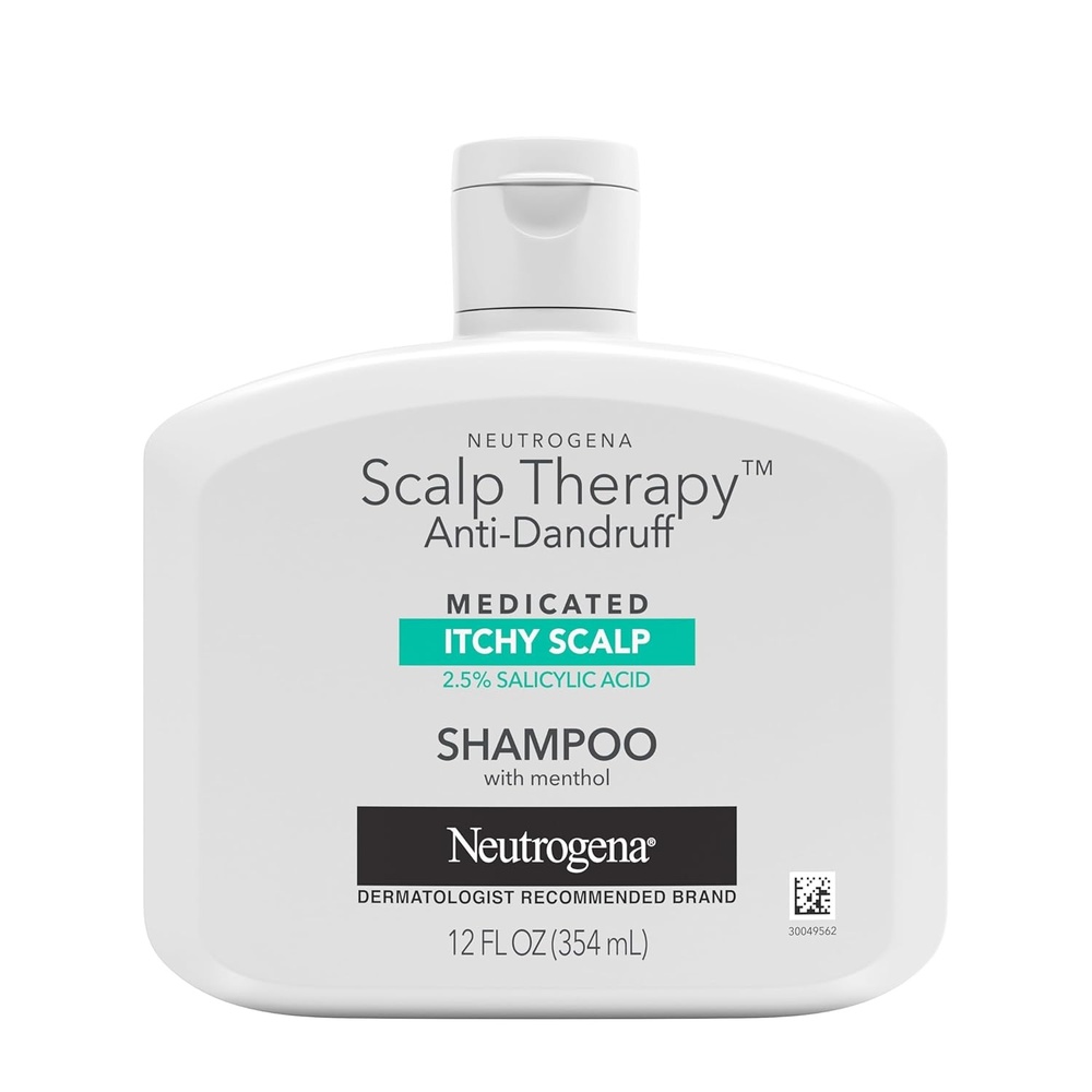 image:imageNeutrogena Scalp Therapy AntiDandruff Shampoo for Itchy Scalp 25 salicylic acid with Peppermint Fragrance 12 fl oz