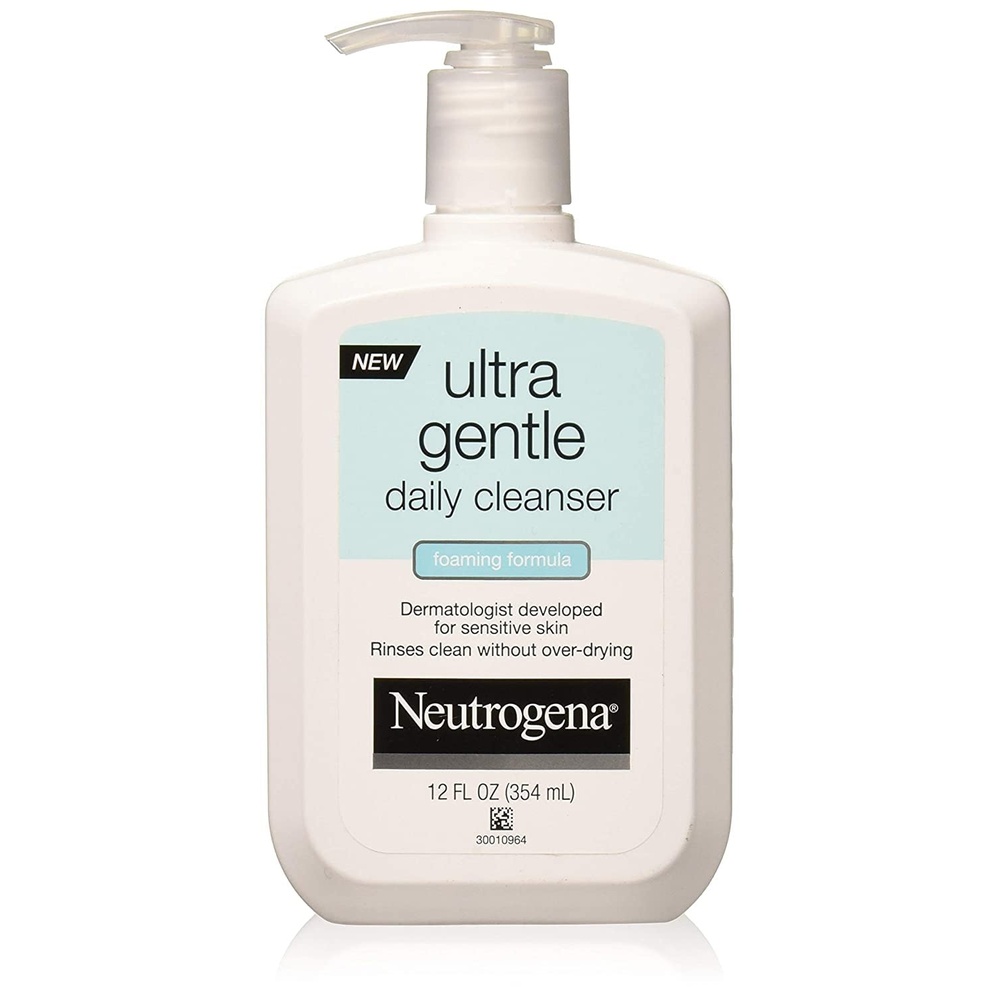 image:imageNeutrogena Ultra Gentle Foaming Facial Cleanser Hydrating Face Wash for Sensitive Skin Gently Cleanses Face Without Over Drying OilFree SoapFree 12 fl oz Pack of 3Aloe Vera