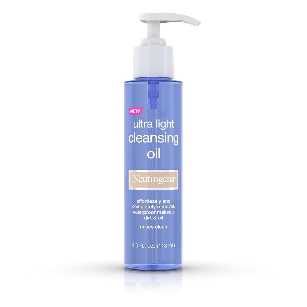 image:imageNeutrogena Ultra Light Facial Cleansing Oil amp Makeup Remover NonComedogenic Face Cleanser to Remove Dirt Oil Makeup amp Waterproof Mascara 4 fl oz4 Fl Oz Pack of 1
