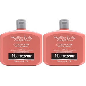 image:imageNeutrogena Exfoliating Healthy Scalp Clarify amp Shine Conditioner for Oily Hair and Scalp AntiResidue Conditioner with Pink Grapefruit Paraben amp PhthalateFree ColorSafe 12 Fl Oz12 Fl Oz Pack of 2