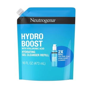 image:imageNeutrogena Hydro Boost Lightweight Hydrating Facial Cleansing Gel Gentle Face Wash amp Makeup Remover with Hyaluronic Acid Hypoallergenic amp Non Comedogenic Refill Pouch 16 fl oz16 Fl Oz Pack of 1