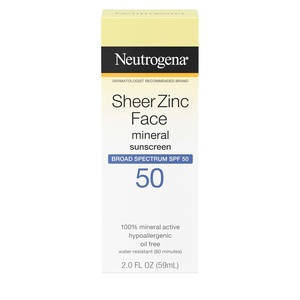 image:imageNeutrogena Mineral Sunscreen Sheer Zinc Oxide DryTouch Lotion Broad Spectrum Sunblock SPF 50 Water Resistant Sunscreen For Sensitive Skin 3 fl oz 3 Pack2 Fl Oz Pack of 1