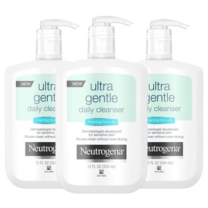 image:imageNeutrogena Ultra Gentle Foaming Facial Cleanser Hydrating Face Wash for Sensitive Skin Gently Cleanses Face Without Over Drying OilFree SoapFree 12 fl oz Pack of 3Ultra Gentle